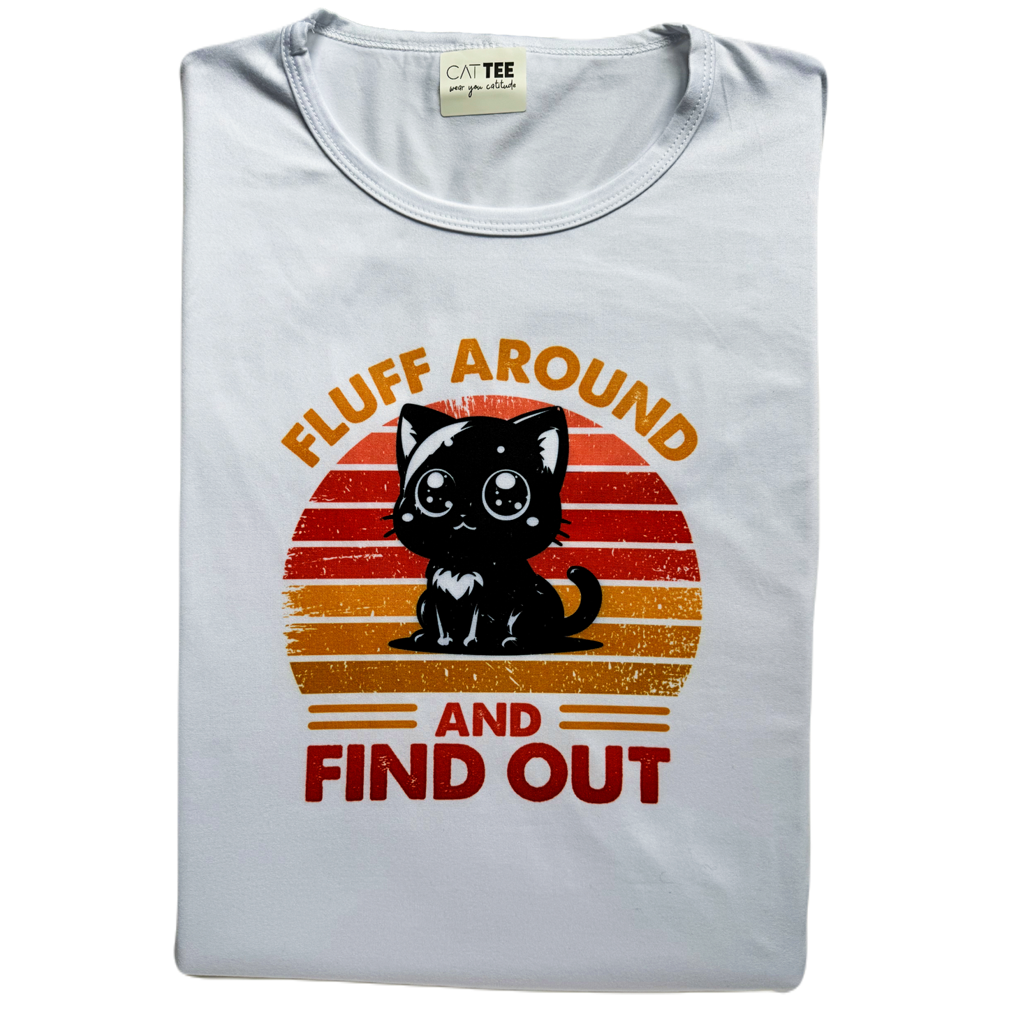 Fluff around "Cat Tee" t-shirt