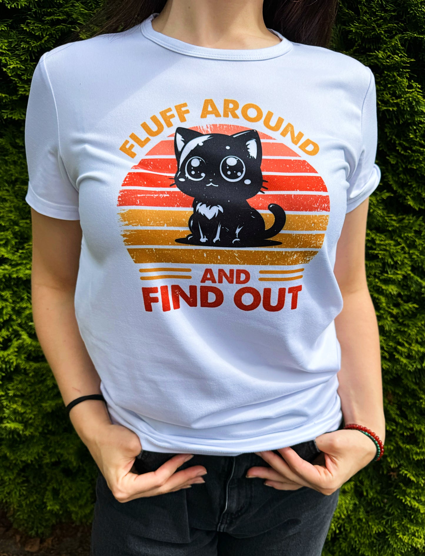 Fluff around "Cat Tee" t-shirt